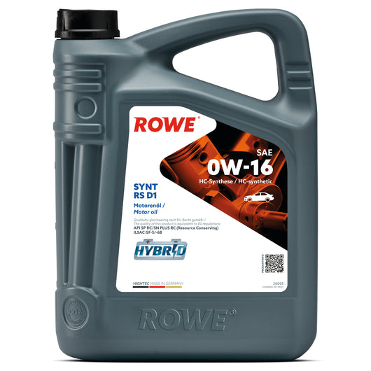 Rowe HIGHTEC SYNT RS D1 SAE 0W-16 5L