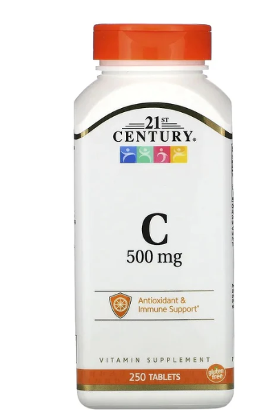 21st Century, Vitamin C, 500 mg (250 Tablets)